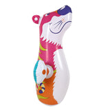 3D Inflatable Dinasour Toys for Children Boys Bop Bag Punching Bag Interactive Big Tumbler Toy Kid Tiger 0 - Tophatter Daily Deals