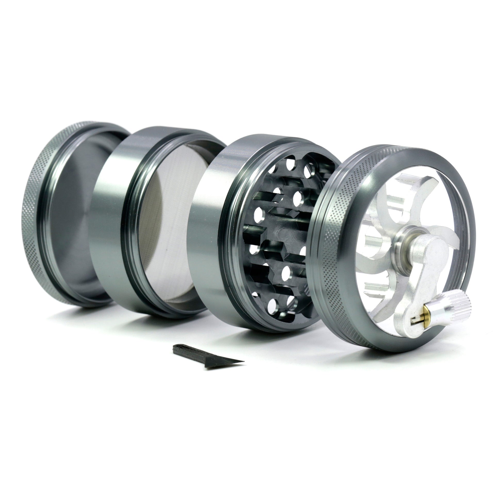 63MM aluminum alloy rocker smoke grinder 0 - Tophatter Daily Deals