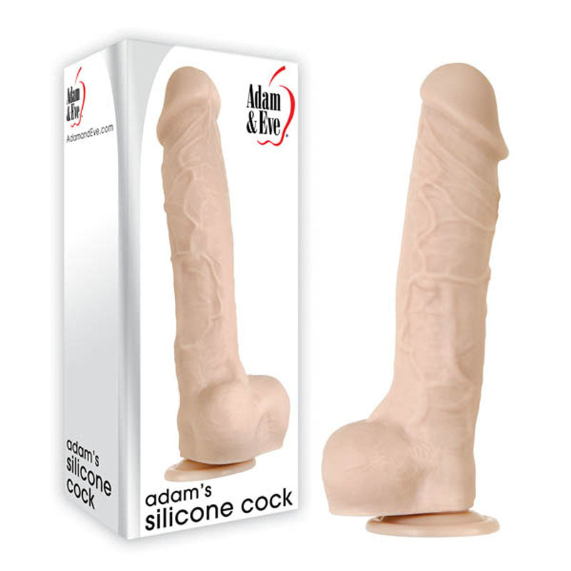 Adam & Eve Adam's True Feel XL – Realistic Silicone 26.7 cm (10.5'') Dong > Dildos > Large Dildos - Tophatter Daily Deals