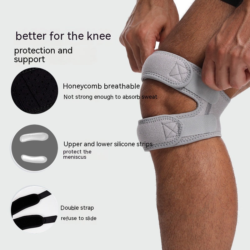Built-in Double Silicone Pressure Adjustable Patella Retinaculum 0 - Tophatter Daily Deals