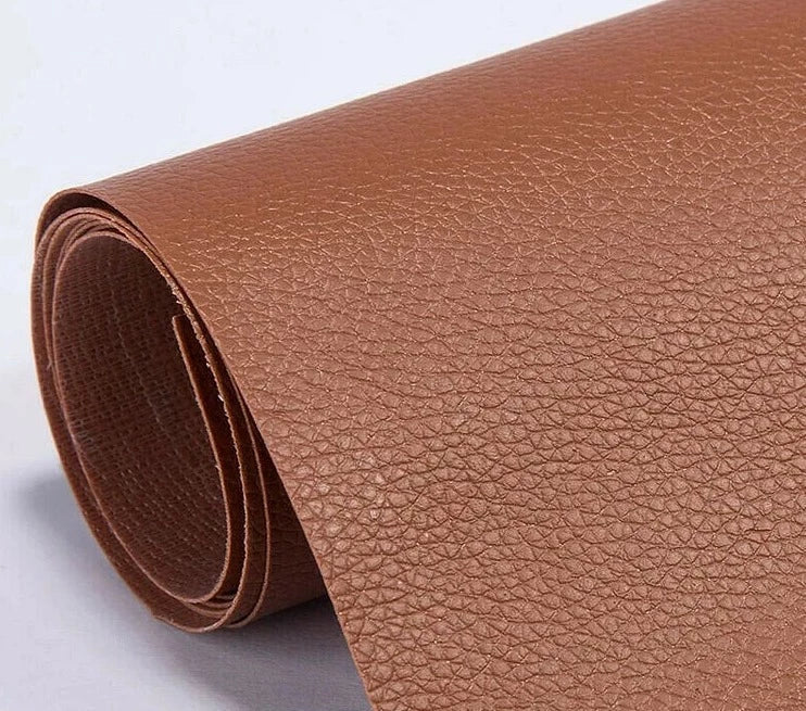 Leather Repair Patch Self Adhesive Cuttable Sofa Fix Yellow Brown 8*55in(20*138cm) - Tophatter Daily Deals
