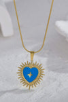 Stainless Steel Necklace Heart One Size Necklaces - Tophatter Daily Deals