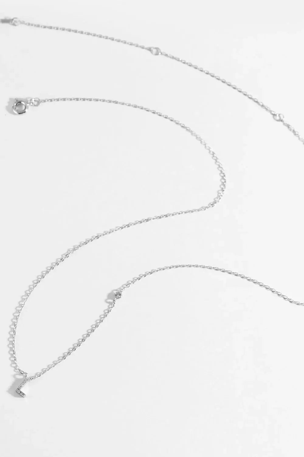 L To P Zircon 925 Sterling Silver Necklace Necklaces - Tophatter Daily Deals
