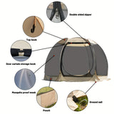 6-8 Person All-Season Portable Sheer Camping Tent Camping & Hiking > Tents & Camp Furniture - Tophatter Daily Deals