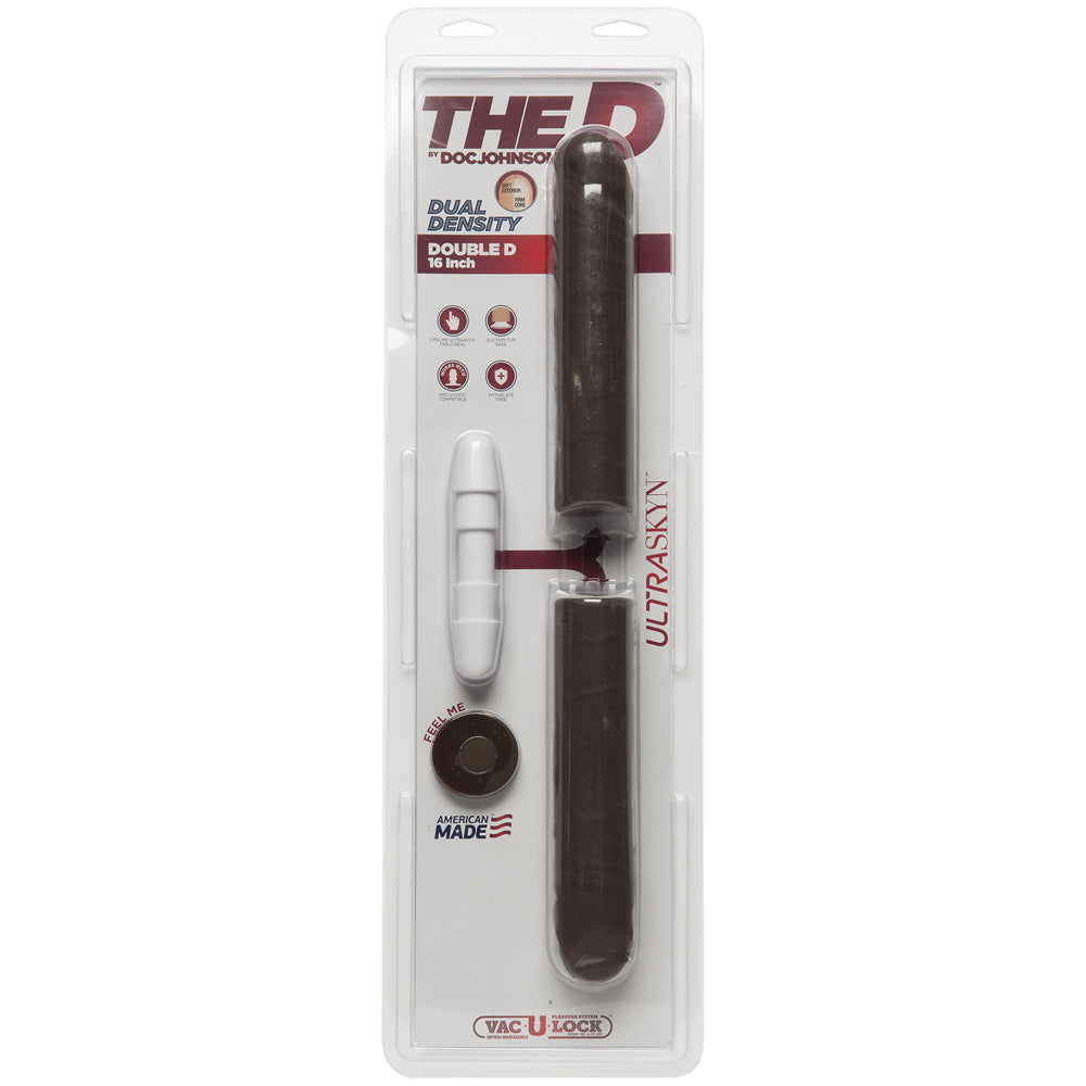 The Double D 16 inches Ultraskyn Dildo - Brown/Chocolate - Tophatter Daily Deals