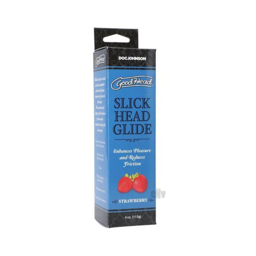 Goodhead Slick Head Glide Strawberry 4 Oz. - Tophatter Daily Deals