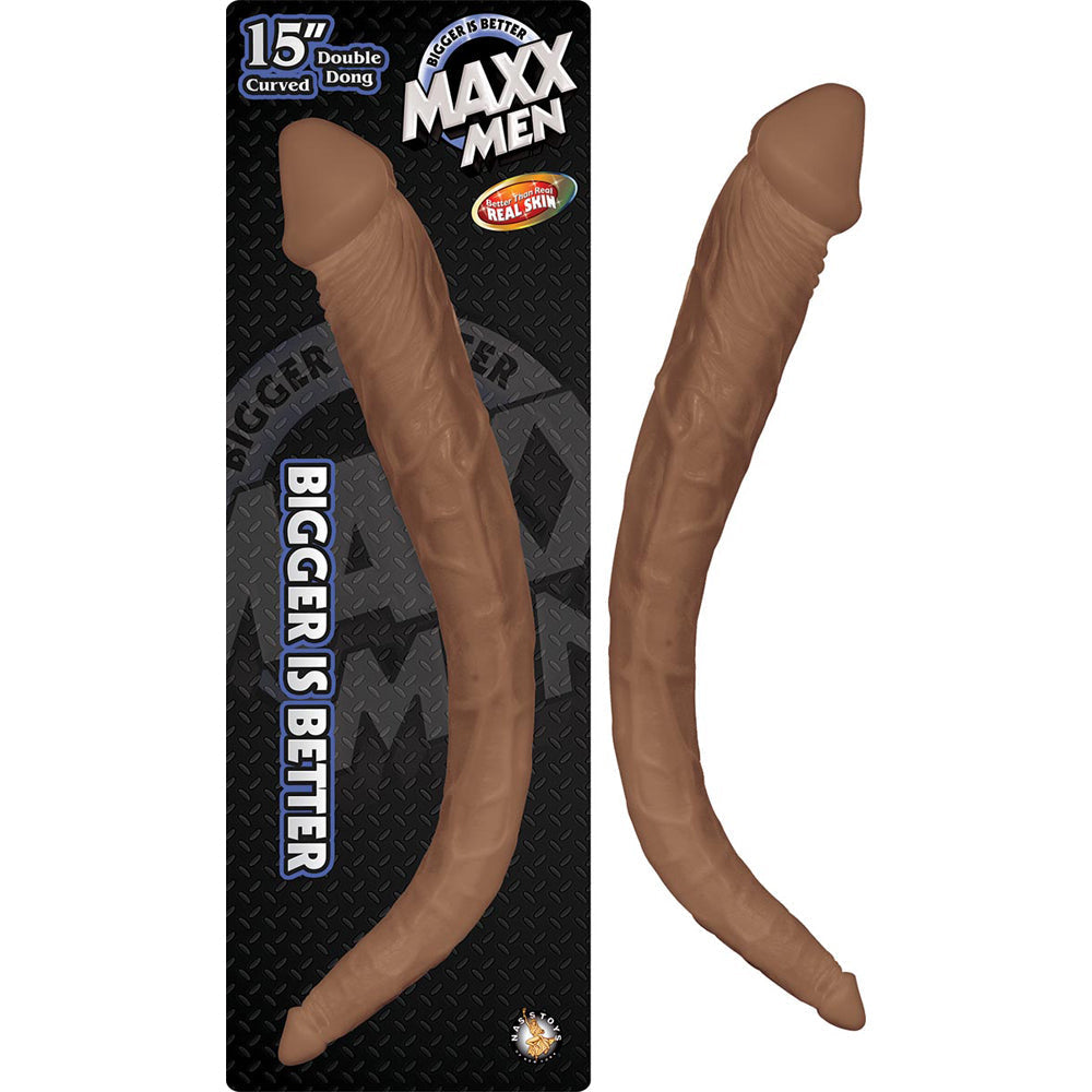 Maxx Men 15 Curved Double Dong Brown - Tophatter Daily Deals