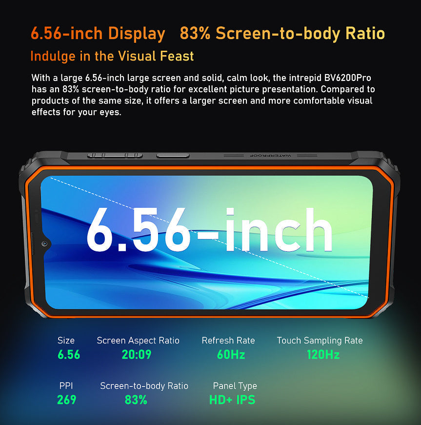 BV6200PRO Rugged Smartphone Unlocked Waterproof Android Phone Rugged Smartphones - Tophatter Daily Deals