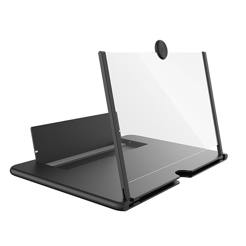 3D Screen Magnifier Signal Booster Mobile Screen Lightweight Foldable Magnifying Glass Black 0 - Tophatter Daily Deals