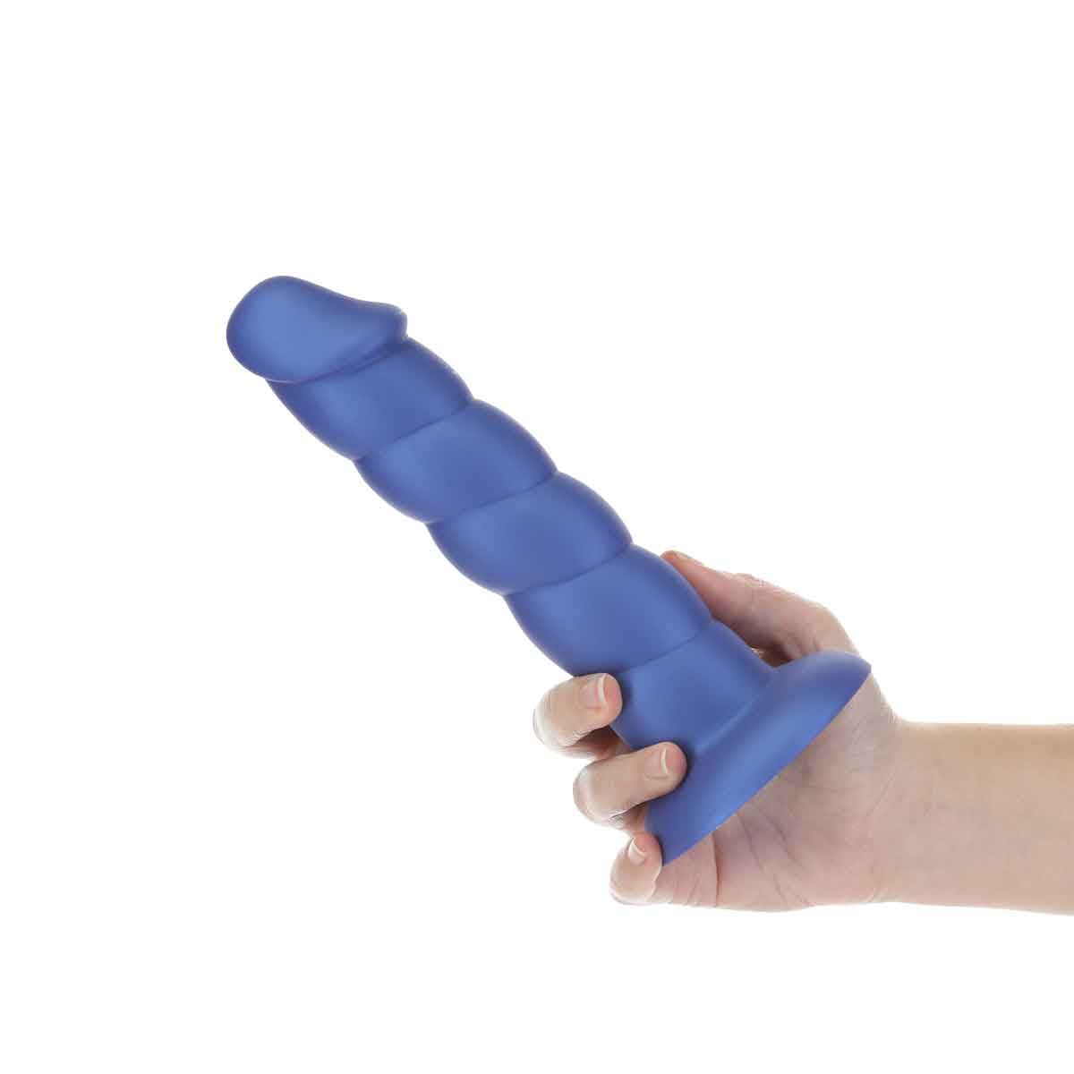 BMS PL Twisted Dong 8" in Blue Dildo - Tophatter Daily Deals
