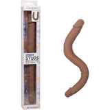 Silicone Studs Bend and Hold Dual Dong (Brown) – Premium Silicone 16 Inch Dong > Dildos > Double Dildos - Tophatter Daily Deals