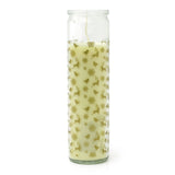 Christmas Advent Pillar Candle in Glass Jar | Traditional Christmas Candle 21cm Cream Candle - Tophatter Daily Deals