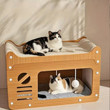 2-in-1 Wall Cat Bed and Scratching Post Cat Furniture - Tophatter Daily Deals