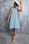 Sleeveless Round Neck Tiered Dress Casual Dresses - Tophatter Daily Deals