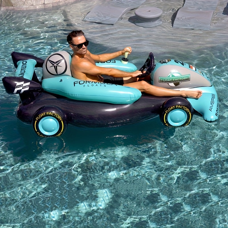 Inflatable F1 Racing Float with Seat Pool Floats & Loungers - Tophatter Daily Deals