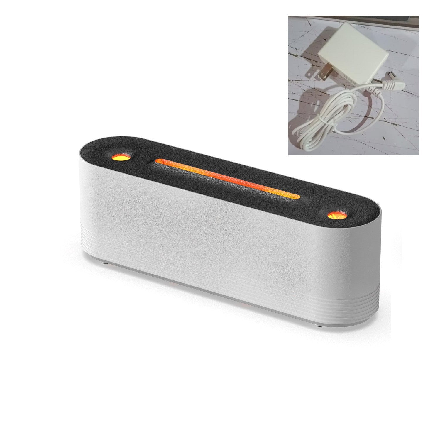 2023 Flame Air Humidifier Ultrasonic 7 Colors Aroma Diffuser LED Cool Mist Maker Fogger Essential Oil Room Fragrance Office Home Decor White US 0 - Tophatter Daily Deals