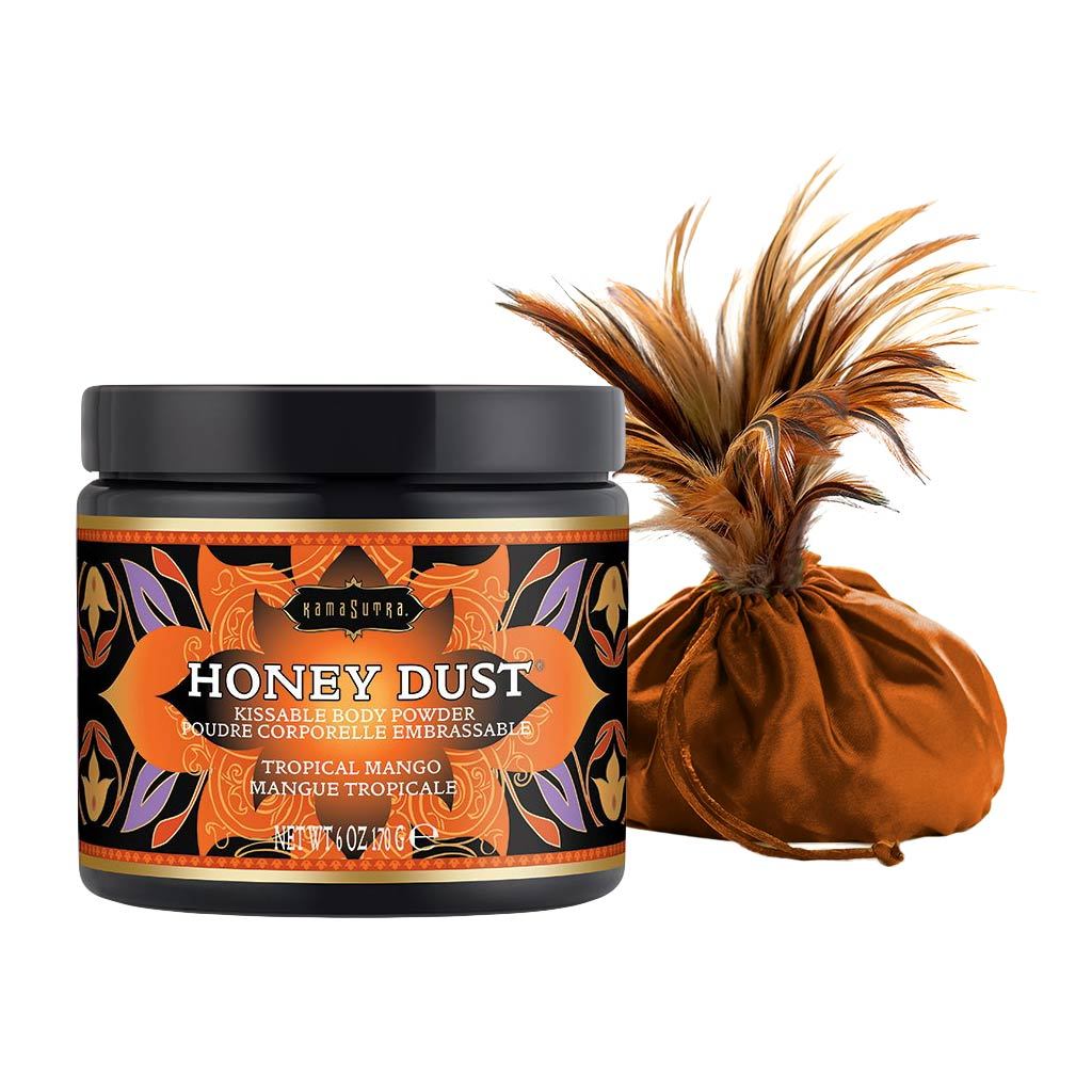 Kama Sutra Honey Dust Kissable Body Powder Tropical Mango Body Powder - Tophatter Daily Deals