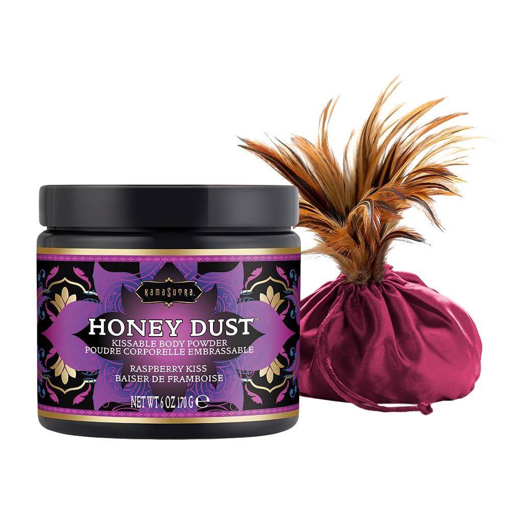 Kama Sutra Honey Dust Kissable Body Powder Raspberry Kiss Body Powder - Tophatter Daily Deals