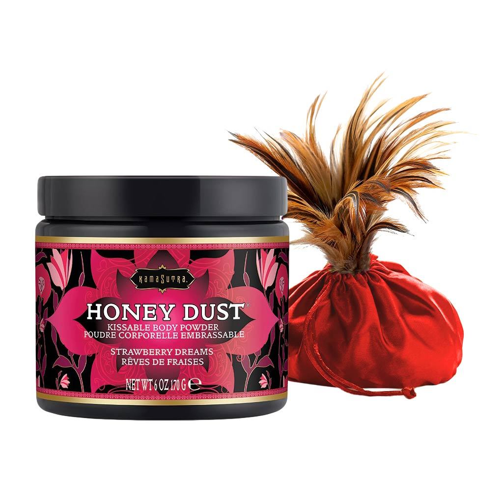 Kama Sutra Honey Dust Kissable Body Powder Strawberry Dreams Body Powder - Tophatter Daily Deals