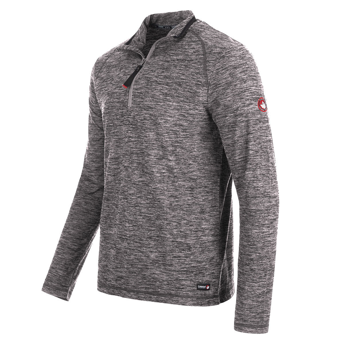 Canada Weather Gear Men's Fleece-Dye Supreme Soft 1/4 Zip Half Zip & Quarter Zip - Tophatter Daily Deals