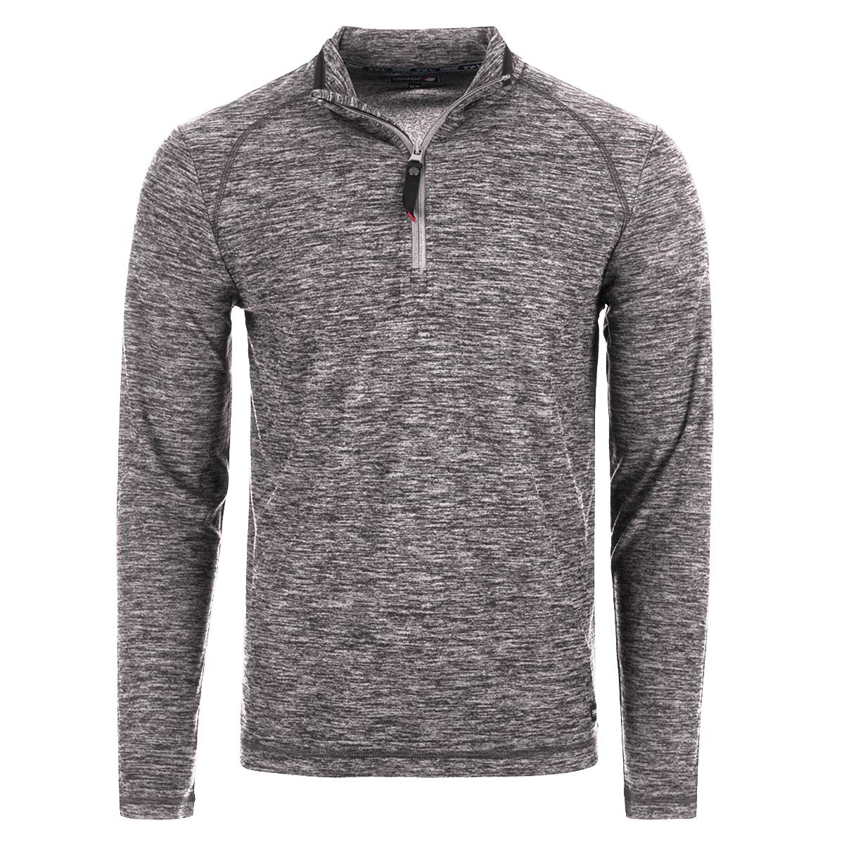 Canada Weather Gear Men's Fleece-Dye Supreme Soft 1/4 Zip Grey Half Zip & Quarter Zip - Tophatter Daily Deals