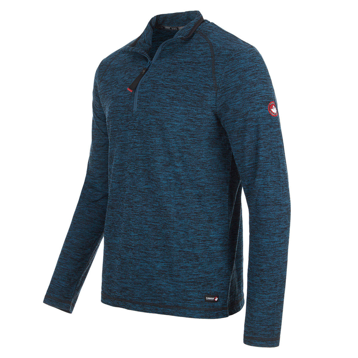 Canada Weather Gear Men's Fleece-Dye Supreme Soft 1/4 Zip Half Zip & Quarter Zip - Tophatter Daily Deals