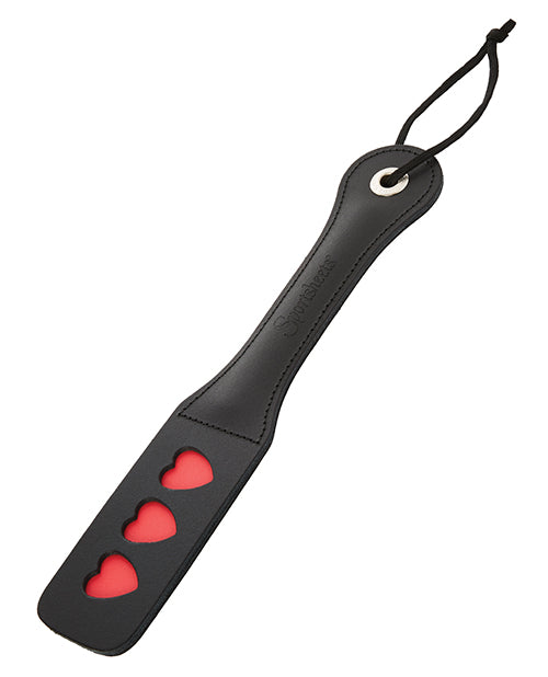 Sportsheets 12" Leather Heart Impression Paddle Paddles - Tophatter Daily Deals
