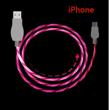 1M led charging cable Pink IPhone 0 - Tophatter Daily Deals