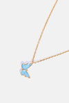 Butterfly Pendant Copper 14K Gold-Plated Necklace Necklaces - Tophatter Daily Deals