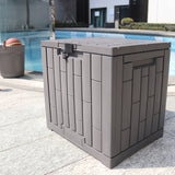 Outdoor Storage Box Lockable Plastic Deck Organizer Outdoor Storage Boxes - Tophatter Daily Deals