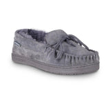 Bearpaw Men's Moccasin II Slipper Charcoal Footwear - Tophatter Daily Deals
