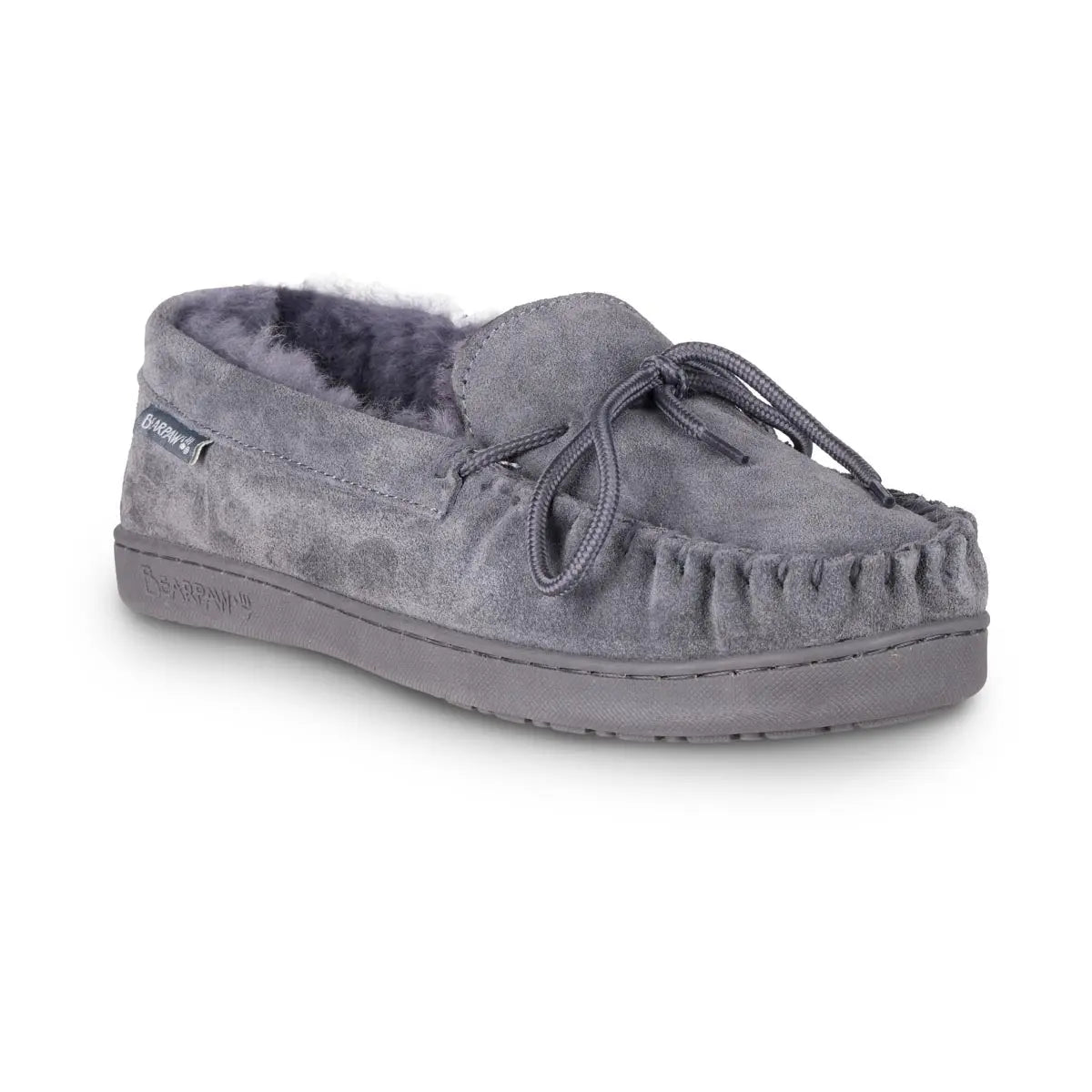 Bearpaw Men's Moccasin II Slipper Charcoal Footwear - Tophatter Daily Deals