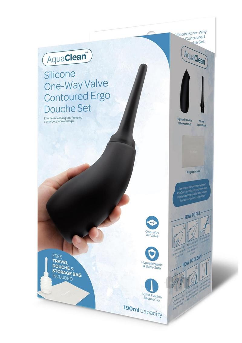 Ultraclean 190ml Ergo Douche Blk - Tophatter Daily Deals