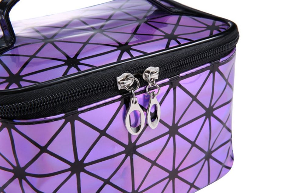 3D laser cosmetic bag 0 - Tophatter Daily Deals