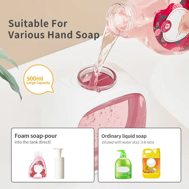 Automatic Foam Soap Dispenser – Touchless, USB Rechargeable, Adjustable Volume Kitchen Tools & Gadgets - Tophatter Daily Deals