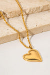 Heart Pendant Copper Necklace Necklaces - Tophatter Daily Deals