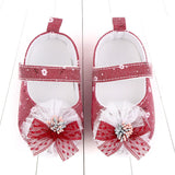 Bow lace non-slip toddler shoes 0 - Tophatter Daily Deals