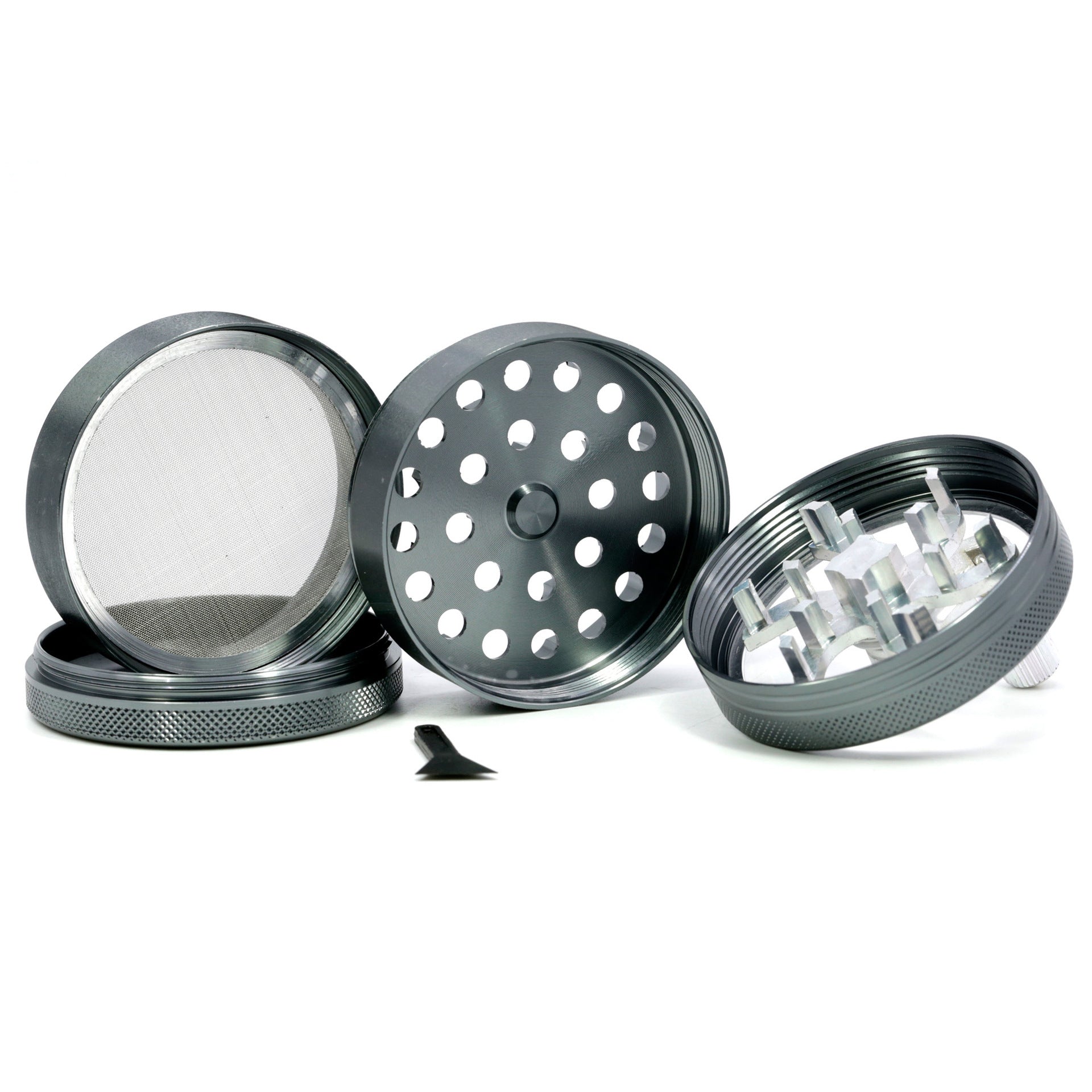 63MM aluminum alloy rocker smoke grinder 0 - Tophatter Daily Deals