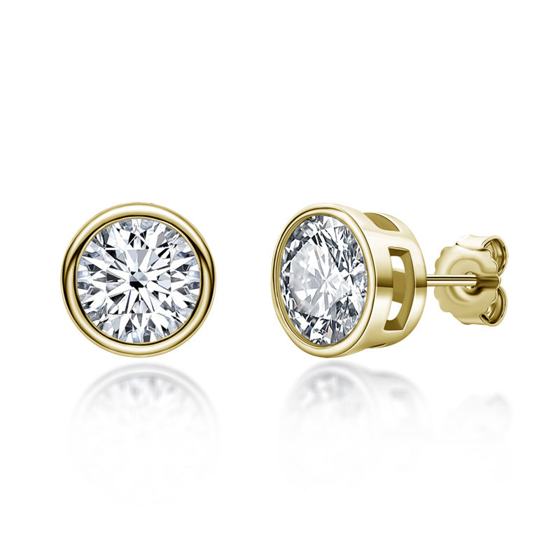 0.5-2 Carat 925 Sterling Silver Personalized Design Earrings 0 - Tophatter Daily Deals