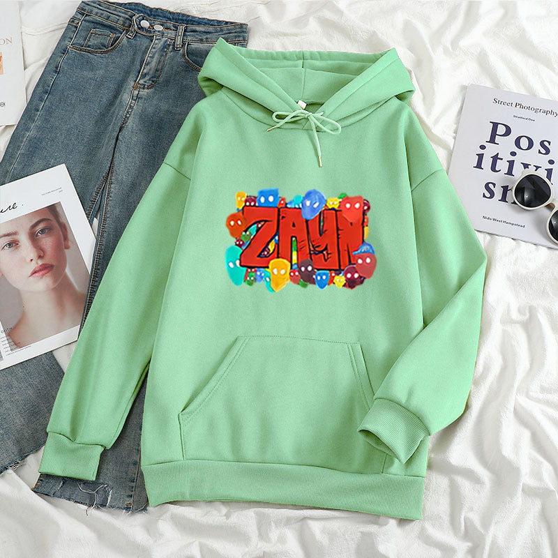 Warm Unisex Hoodie - Oversized, Polyester Fleece, Casual Bean Green 3D Changing Face Moving Picture Frame - Tophatter Daily Deals
