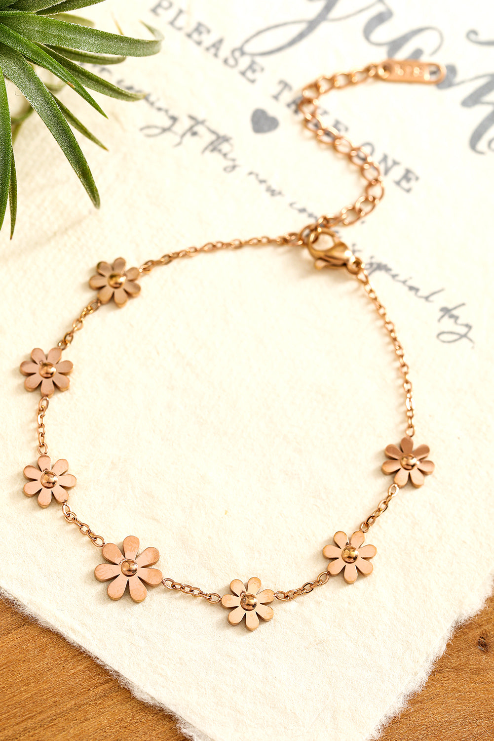 Gold Daisy Alloy Adjustable Bracelet Bracelets - Tophatter Daily Deals