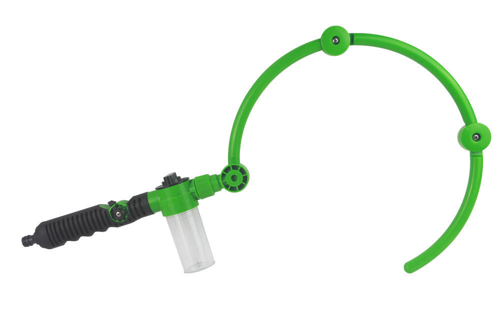 360 Degree Cleaning Foldable Portable Pet Shower Single Open Green 0 - Tophatter Daily Deals