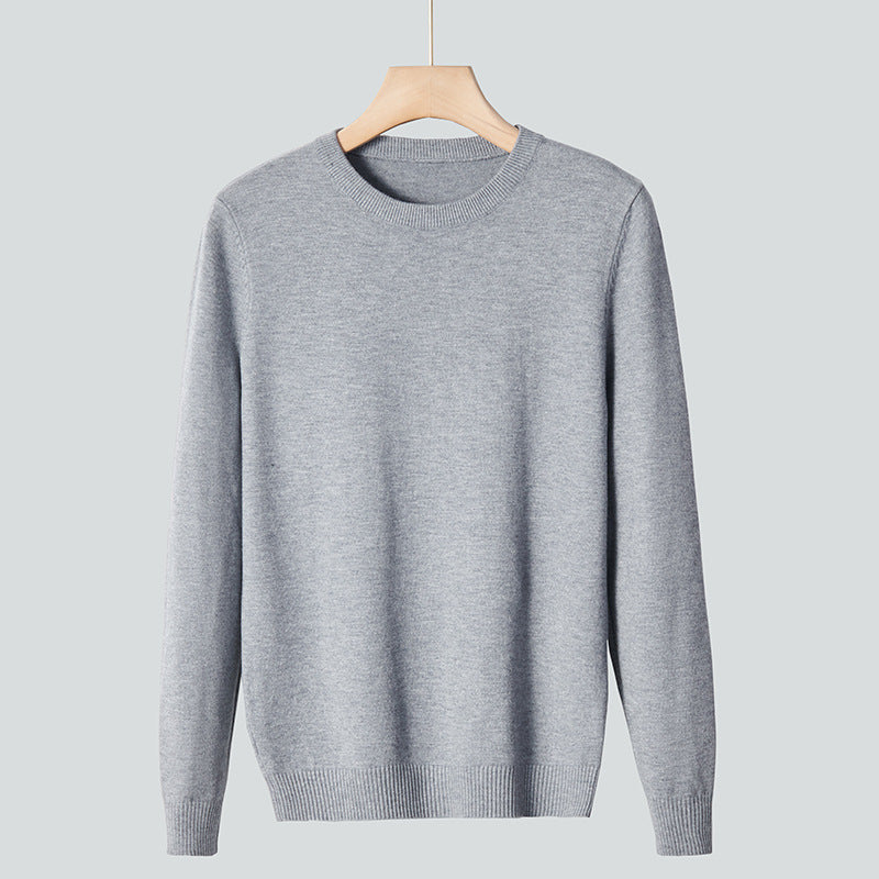 Soft Relaxed Men's Knit Sweater - Crew Neck, Modal Flower Gray 3D Changing Face Moving Picture Frame - Tophatter Daily Deals