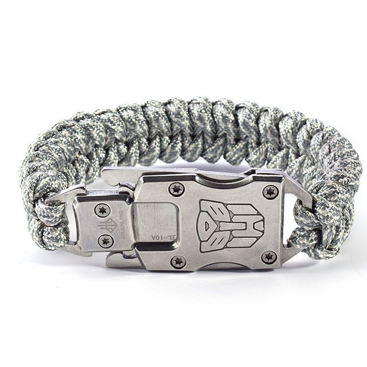 Outdoor Self-Help Self-Defense Hidden Bracelet Knife Transformers Pattern No.1 - Tophatter Daily Deals