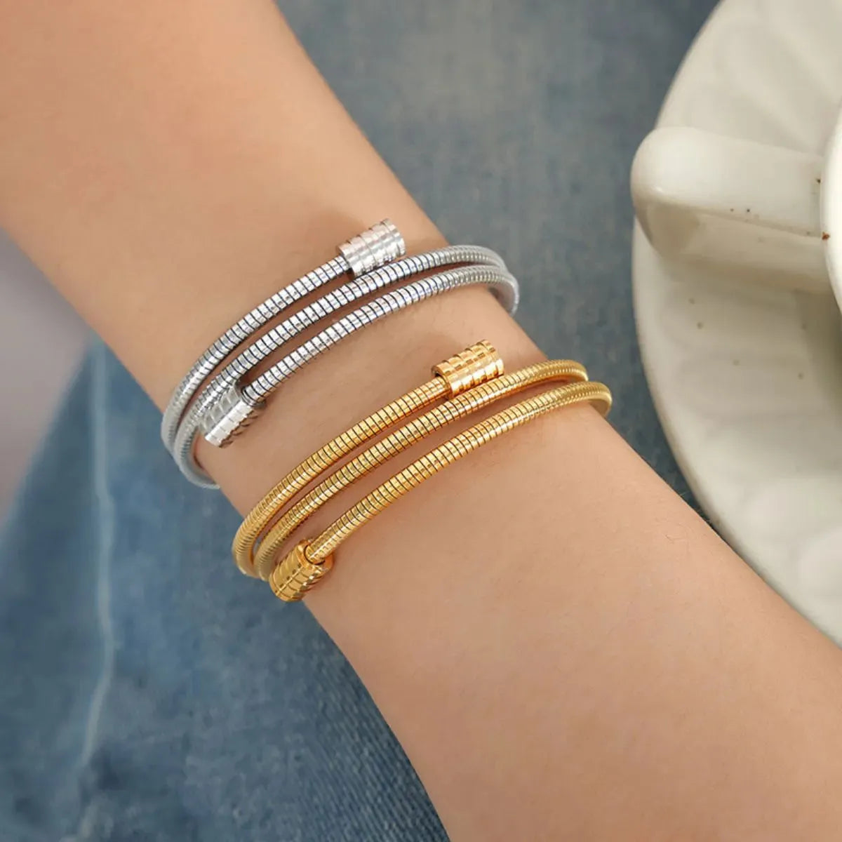 Titanium Steel Wrap Bracelet Bracelets - Tophatter Daily Deals