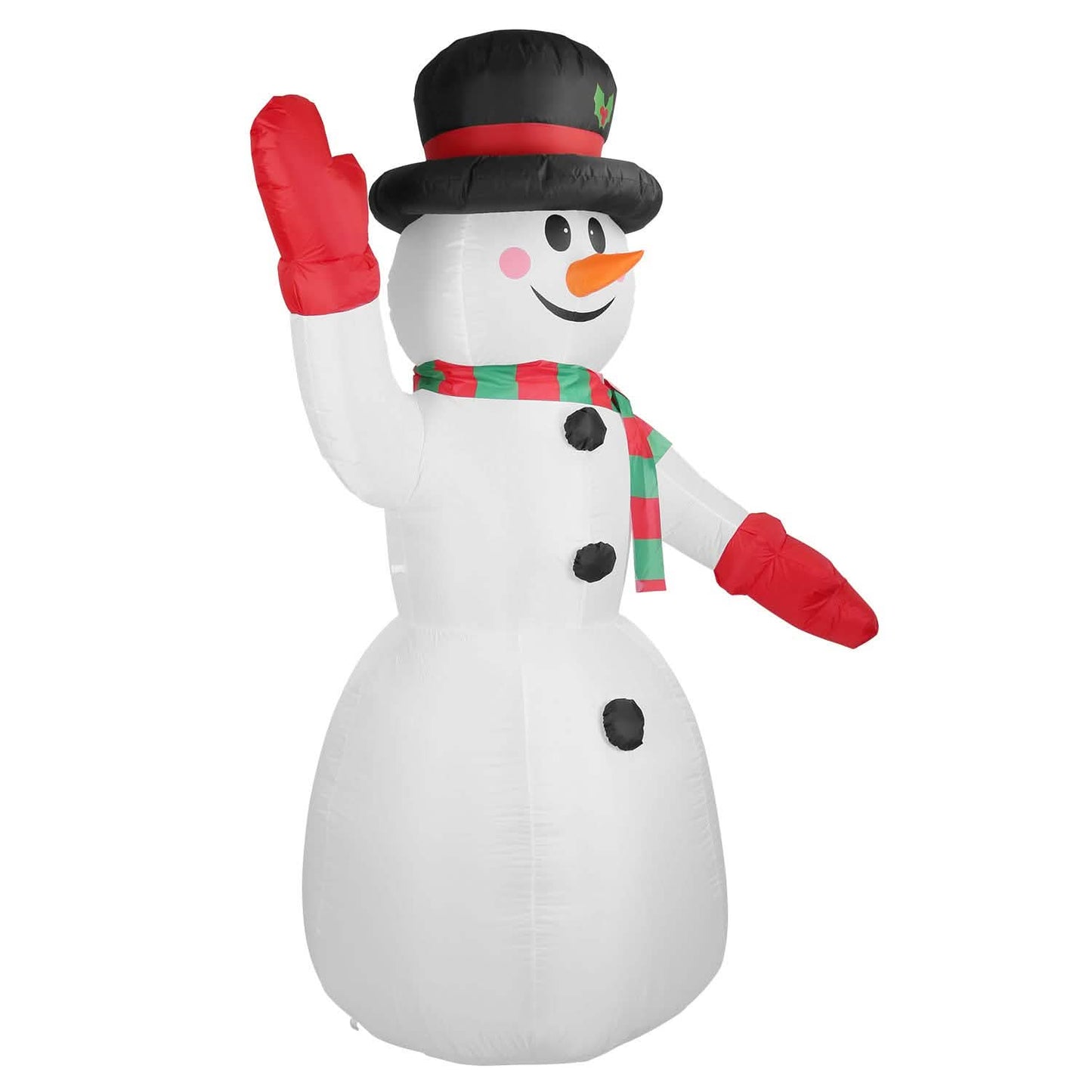 7.9ft Christmas Inflatable Giant Snowman Blow Up with LED Lights Hat Scarf Seasonal Decor - Tophatter Daily Deals