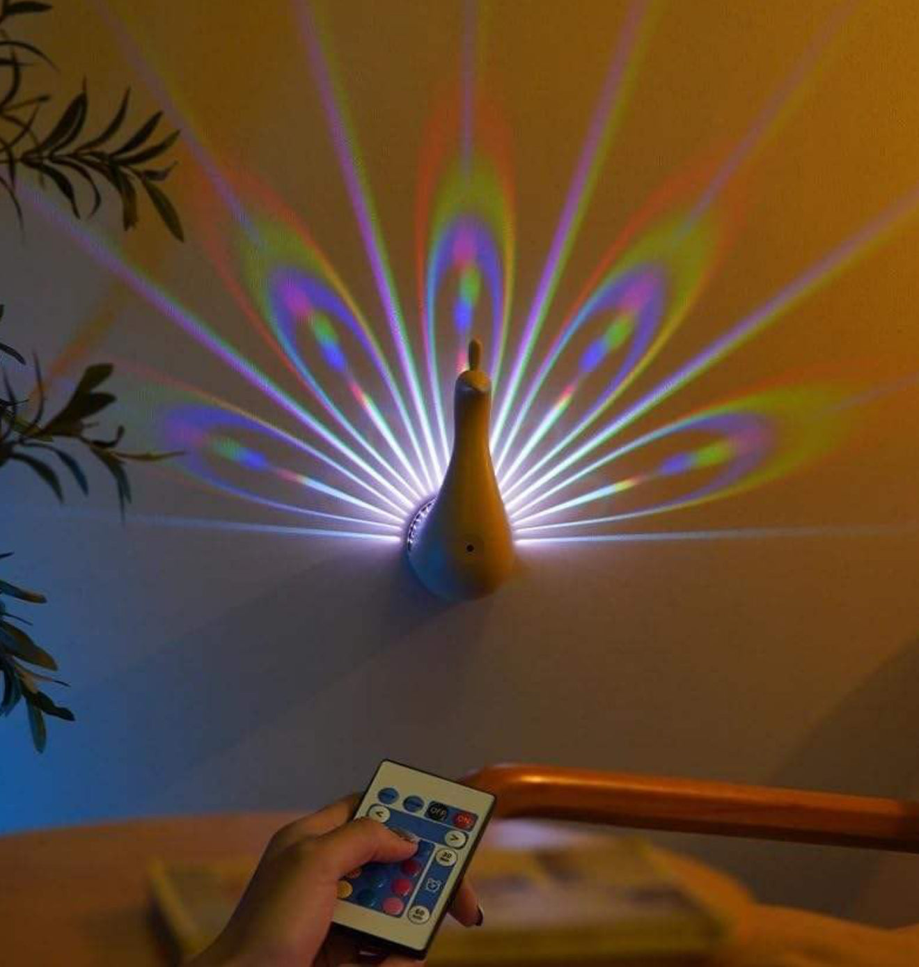 Peacock Lamp - Tophatter Daily Deals