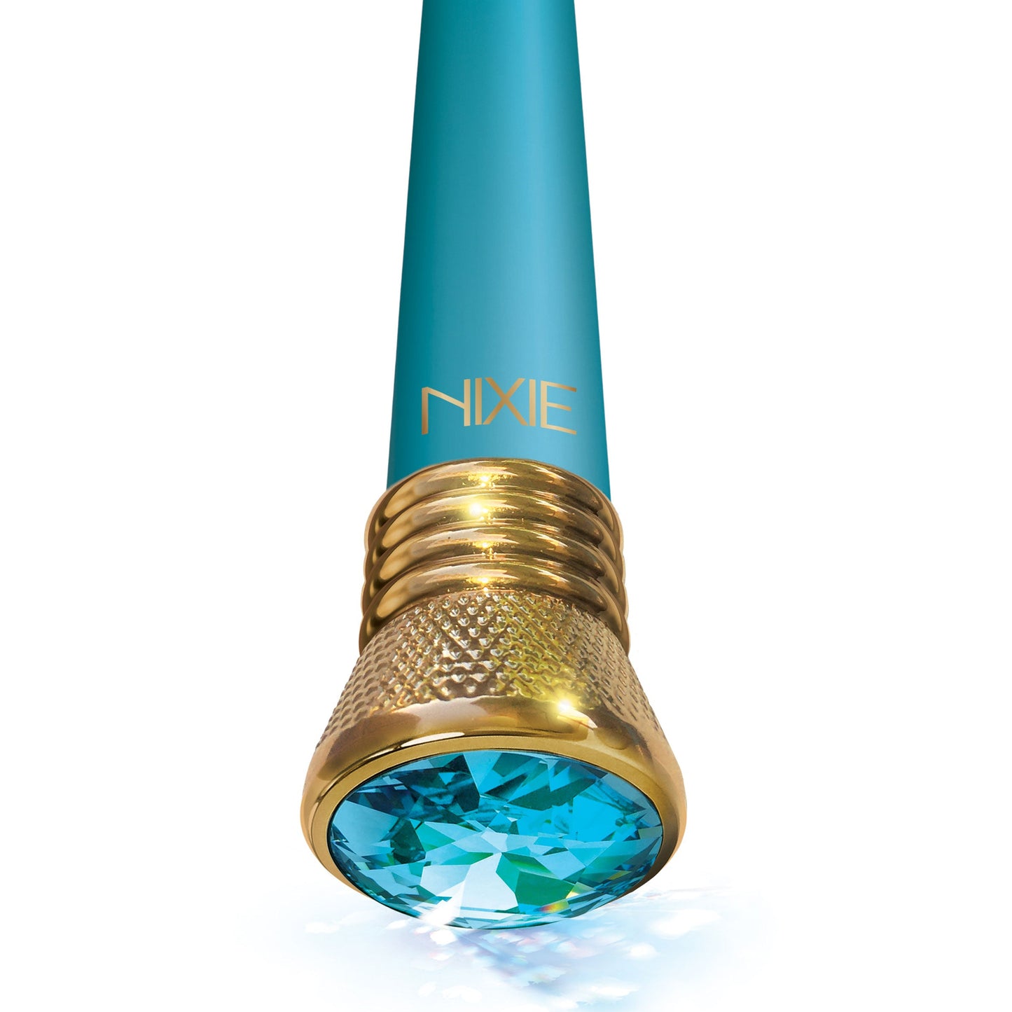 Nixie Jewel Satin Classic Vibe Aquamarine 7 Inch Waterproof G-Spot Vibrator > Vibrators > Standard Vibrators - Tophatter Daily Deals
