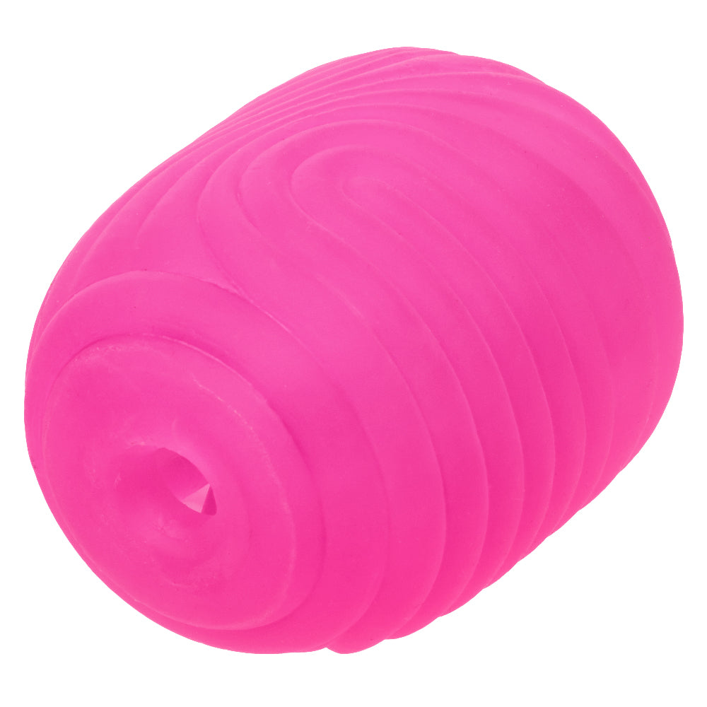 Pop Sock Textured Pink Soft Tight Stretchy Reversible Masturbator with Dual Sensations and Suction Closure > Sex Toys For Men > Masturbators Cup - Tophatter Daily Deals