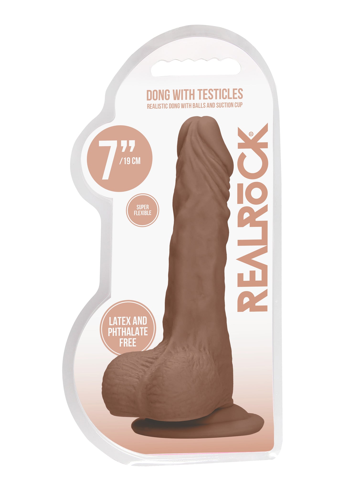 RealRock 7 Inch Dong with Testicles – Lifelike Dildo > Dildos > Realistic Dildos - Tophatter Daily Deals